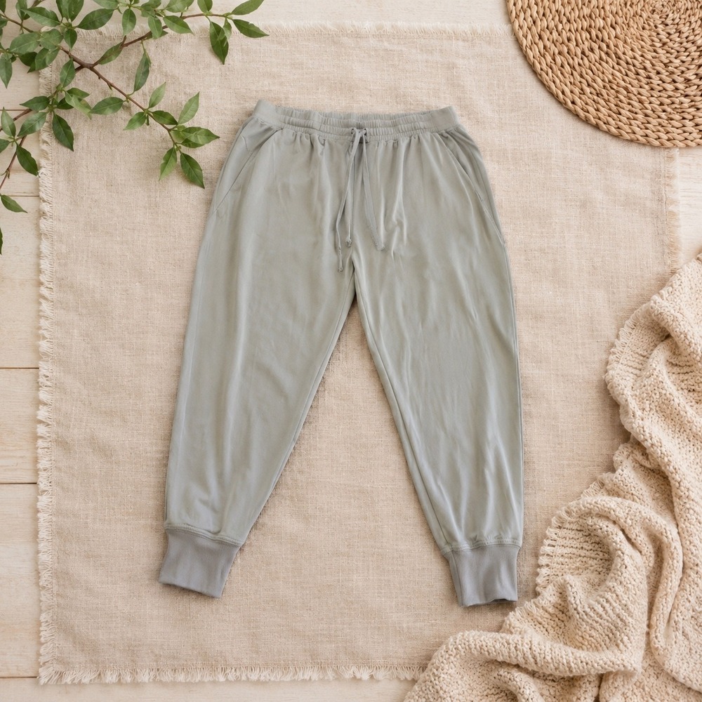 Calia Joggers Women XL Gray Elastic Waist Drawstring Activewear Lounge Pants